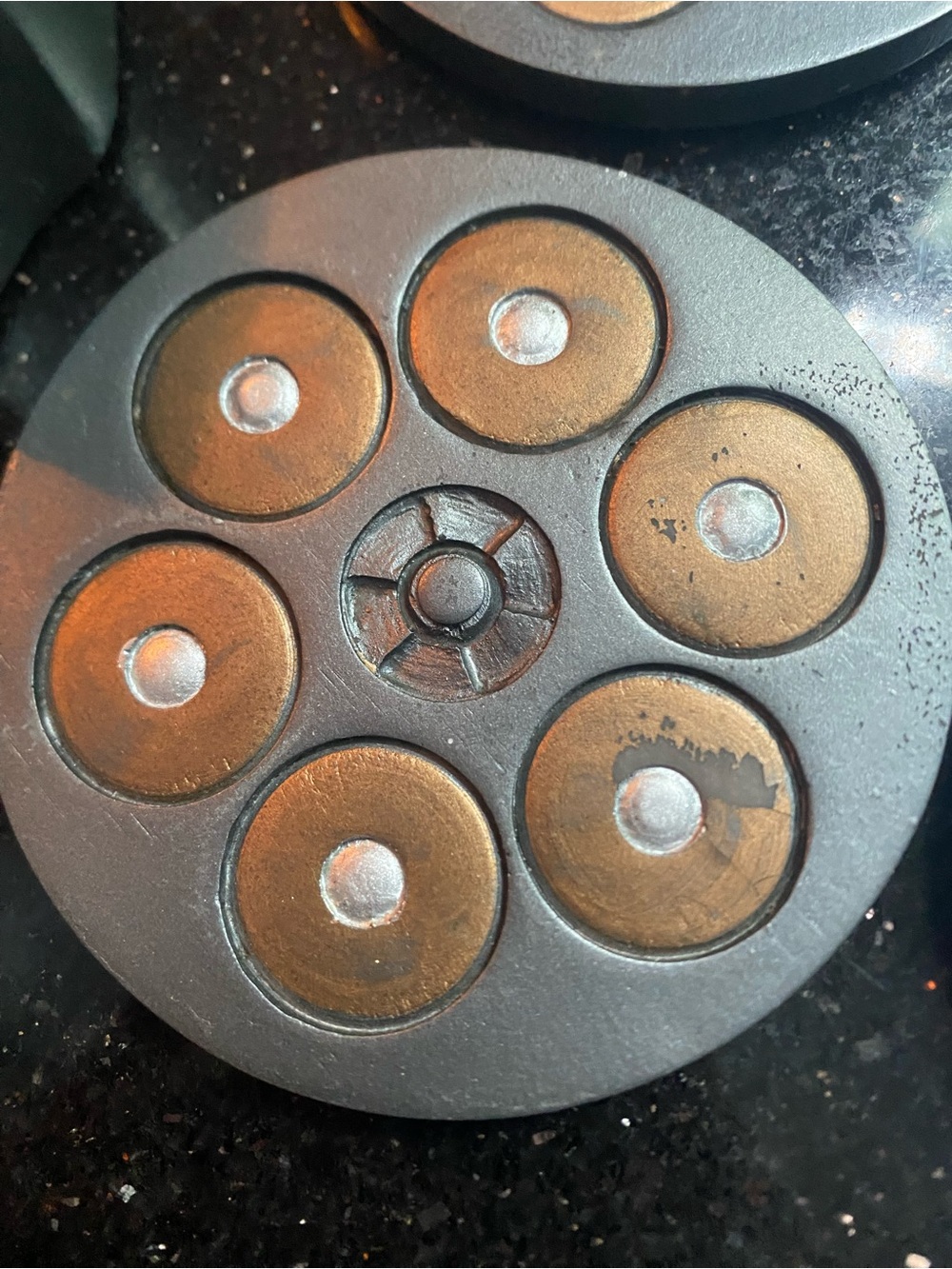 Revolver Shotgun Shell Coaster Set - Picture 3 of 9